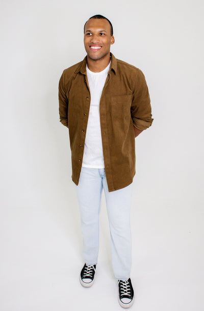 Tan Corduroy Shirt