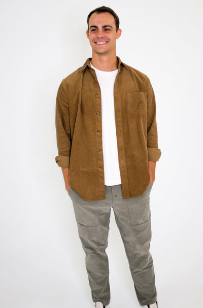 Tan Corduroy Shirt